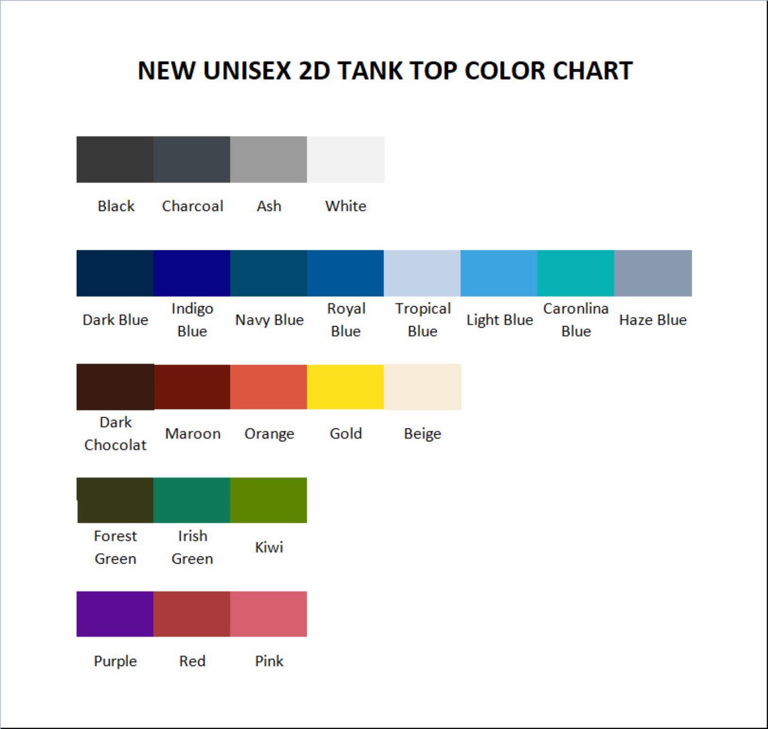 tank top color chart - Elden Ring Gifts