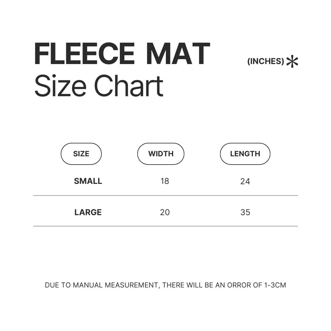 Fleece Mat Size Chart - Elden Ring Gifts